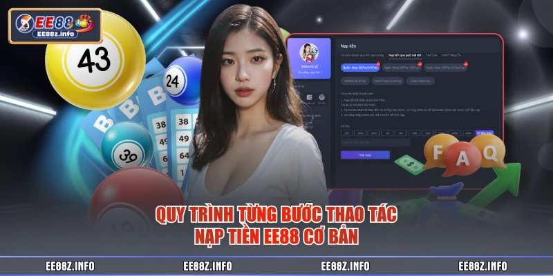 Quy trình từng bước thao tác nạp tiền EE88 cơ bản